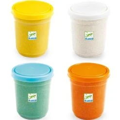 Djeco 4 Pots De Pâte à Modeler Pailletée
