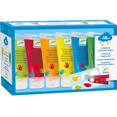 Djeco 6 Tubes De Peinture à Doigt