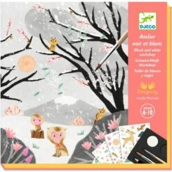 Djeco Coffret Créatif Noir Et Blanc Dernières Neiges