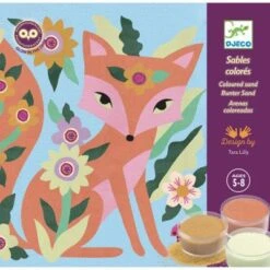 Djeco Coffret Créatif Sables Colorés Phosphorescents Garden Lights