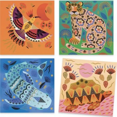 Djeco Coffret Créatif Tampons Motifs Et Pelages – Image 4