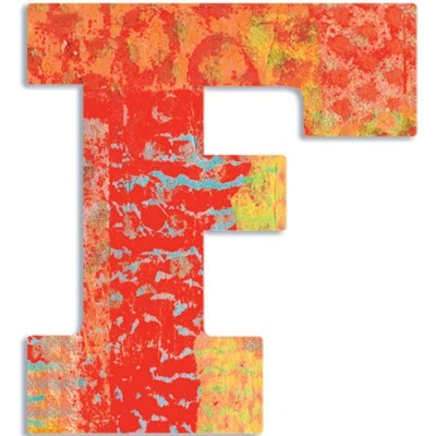 Djeco Lettre F En Bois Paon