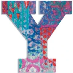 Djeco Lettre Y En Bois Paon