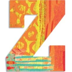 Djeco Lettre Z En Bois Paon