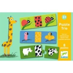 Djeco Lot De 8 Puzzles Tout Nu ! (3 Pièces)
