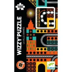 Djeco Puzzle Kinopt'ik Wizzy La Ville Animée (100 Pièces)